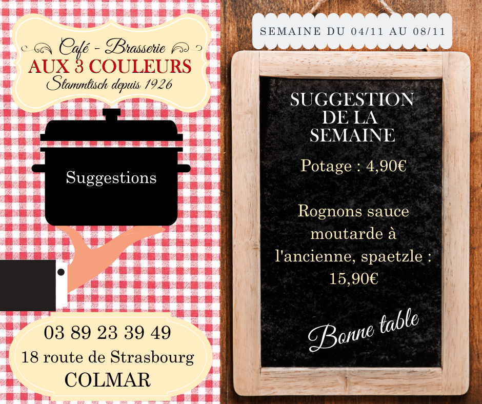 Suggestions brasserie Colmar